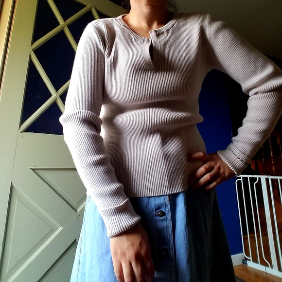 Vintage Tommy Hilfiger Cream Sweater – Preppy Knit – S/P - Picture 9 of 10
